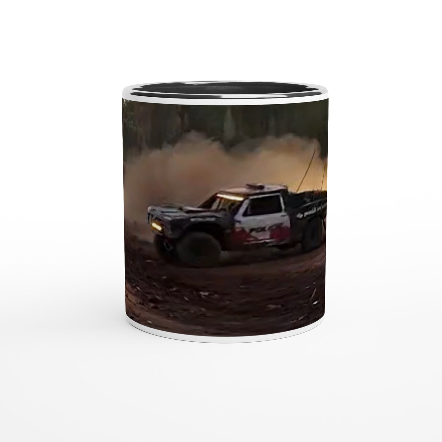 White 11oz Ceramic Mug with Color Inside