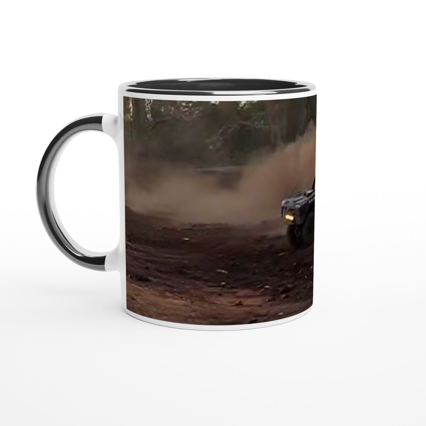 White 11oz Ceramic Mug with Color Inside